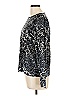 TanJay Animal Print Silver Long Sleeve Top Size L - photo 5