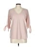 Assorted Brands Pink 3/4 Sleeve Blouse Size L (estimated) - photo 1