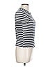 Splendid Stripes Ivory Short Sleeve Turtleneck Size L - photo 4
