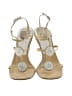 Casadei Ivory Tan Sandals Size 9 1/2 - photo 2