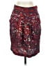BCBGMAXAZRIA 100% Silk Print Red Silk Skirt Size 2 - photo 1