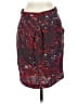 BCBGMAXAZRIA 100% Silk Print Red Silk Skirt Size 2 - photo 2
