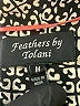 Feathers 100% Polyester Print Ivory Blazer Size M - photo 6