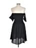 Audrey 3+1 100% Polyester Solid Black Cocktail Dress Size L - photo 2