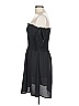 Audrey 3+1 100% Polyester Solid Black Cocktail Dress Size L - photo 5