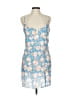 Blue Life 100% Polyester Paisley Blue Cocktail Dress Size L - photo 1