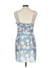 Blue Life 100% Polyester Paisley Blue Cocktail Dress Size L - photo 2