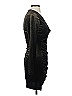Zara Metallic Black Cocktail Dress Size S - photo 4