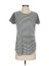 Splendid 100% Cotton Stripes Silver Short Sleeve T-Shirt Size S - photo 1