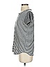 Splendid 100% Cotton Stripes Silver Short Sleeve T-Shirt Size S - photo 5