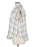 True Craft Plaid Silver Sleeveless Button-Down Shirt Size 0X - photo 5