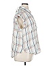 True Craft Plaid Silver Sleeveless Button-Down Shirt Size 0X - photo 4