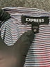 Express Stripes Gray Long Sleeve Blouse Size XS - photo 7