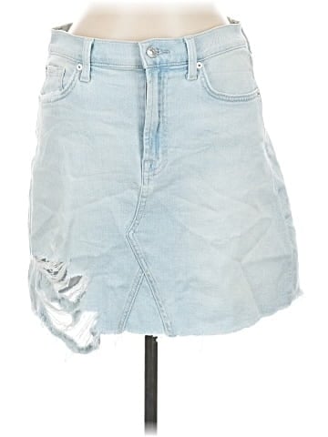 7 For All Mankind Denim Skirt (view 1)