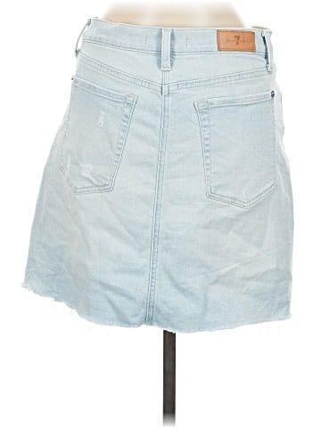 7 For All Mankind Denim Skirt (view 2)