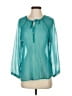 Ella Moss Teal 3/4 Sleeve Blouse Size S - photo 1