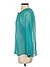 Ella Moss Teal 3/4 Sleeve Blouse Size S - photo 5