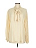 Ottod'Ame Ivory Long Sleeve Blouse Size 6 - photo 1