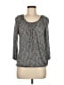 MICHAEL Michael Kors 100% Viscose Gray 3/4 Sleeve Blouse Size S - photo 1