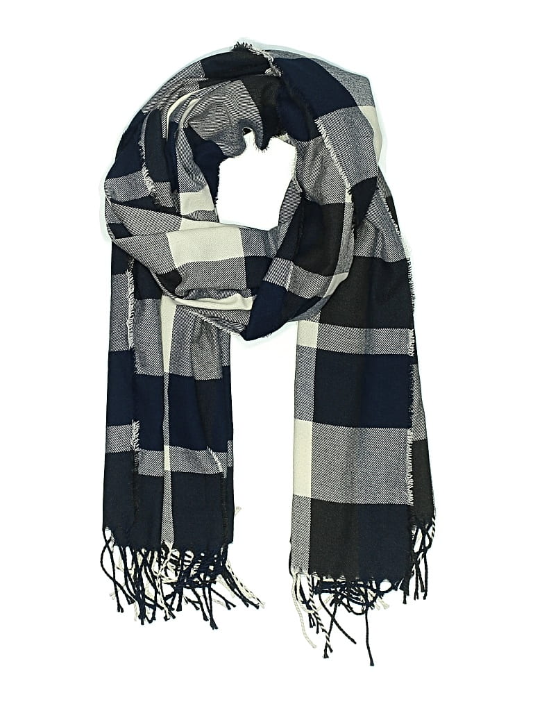 Pre-owned Plush Scarf In Blue