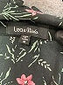 Lea & Viola 100% Polyester Floral Black Long Sleeve Blouse Size M - photo 7