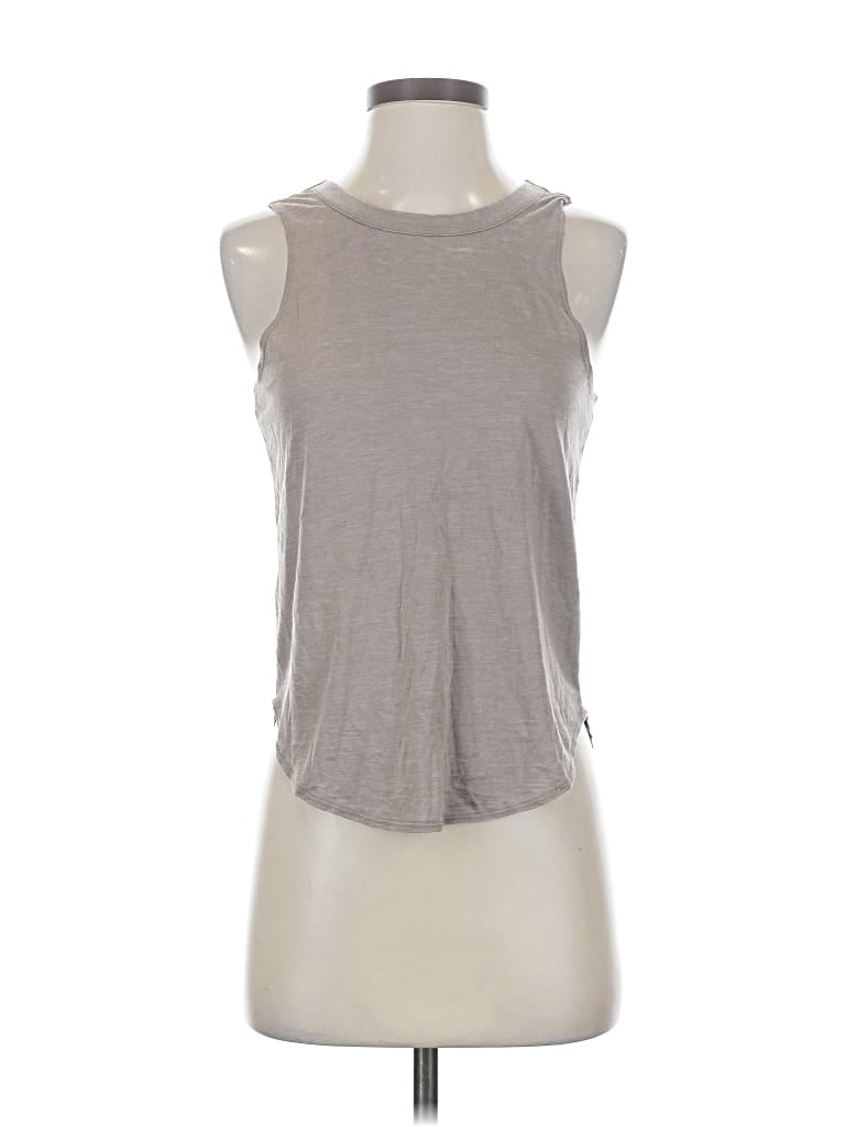 Pre-owned Chaser Sleeveless Top Gray Halter Neckline Tops