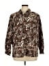 BonWorth 100% Polyester Animal Print Brown Long Sleeve Blouse Size XL (petite) - photo 1