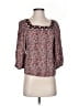 M.S.S.P. Red 3/4 Sleeve Blouse Size S - photo 1