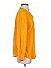 Talbots 100% Rayon Polka Dots Yellow Long Sleeve Blouse Size S - photo 4