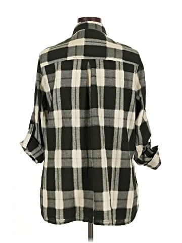 Zara Basic 3/4 Sleeve Button-Down Shirt (view 2)
