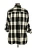 Zara Basic Plaid Black 3/4 Sleeve Button-Down Shirt Size XL - photo 2