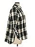 Zara Basic Plaid Black 3/4 Sleeve Button-Down Shirt Size XL - photo 4