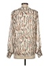 Only 100% Polyester Ivory Long Sleeve Blouse Size S - photo 2