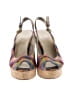 Stuart Weitzman Print Purple Pink Wedges Size 8 - photo 2
