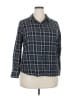 Woolrich 100% Cotton Plaid Gray 3/4 Sleeve Button-Down Shirt Size XXL - photo 1