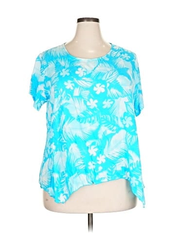 Blue Ginger Short Sleeve Blouse (view 1)