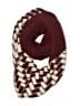 Look Houndstooth Burgundy Scarf One size - photo 1
