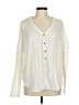 Out From Under Ivory Long Sleeve Henley Size M - photo 1