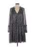 CeCe Silver Casual Dress Size S - photo 1