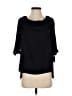 Ann Taylor LOFT 100% Polyester Black 3/4 Sleeve Blouse Size S - photo 1