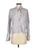 J.Crew Stripes Silver Long Sleeve Blouse Size S - photo 1