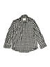 Crewcuts Checkered-gingham Black Long Sleeve Button-Down Shirt Size 3 - photo 1