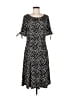 Talbots Polka Dots Black Casual Dress Size M - photo 1