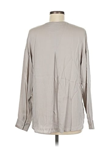 Vince. Long Sleeve Silk Top (view 2)
