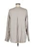 Vince. Gray Long Sleeve Silk Top Size 8 - photo 2