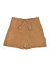 Octavia Solid Tan Shorts Size L - photo 1
