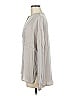 Vince. Gray Long Sleeve Silk Top Size 8 - photo 5