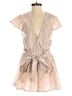 showpo 100% Polyester Stripes Tan Romper Size 0 - photo 1