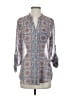 Kut from the Kloth 100% Polyester Paisley Blue 3/4 Sleeve Blouse Size S - photo 1