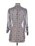 Kut from the Kloth 100% Polyester Paisley Blue 3/4 Sleeve Blouse Size S - photo 2